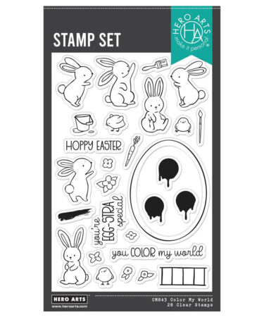 Hero Arts - Collezione Eggstra Special- Color My World Clear Stamp Set