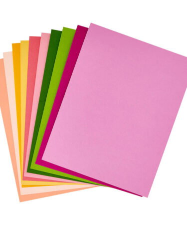 SPELLBINDERS - Blooms ColorWheel Cardstock Assortment 8.5 x 11" - 10 fogli