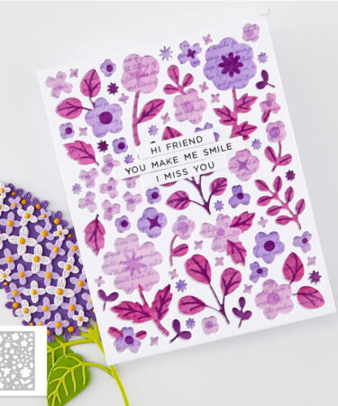 Alternative view of Hero Arts - Collezione Spring Meadow -  Meadow Blooms Cover Plate Die