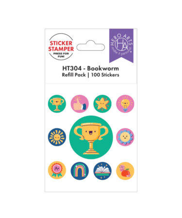 Hero Arts Bookworm Sticker Stamper Refill Pack - 100 Stickers