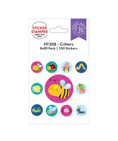 Hero Arts Critters Sticker Stamper Refill Pack - 100 Stickers