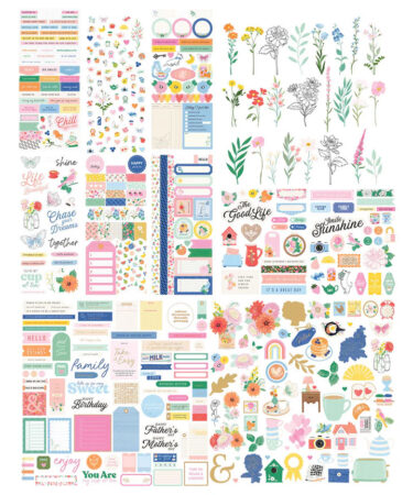 Spellbinders - Rosie's Studio - Collezione Breakfast in Bed - Embellishment Bundle