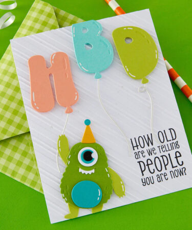 Alternative view of SPELLBINDERS - Collezione Aged to Perfection - HBD Balloons Etched Dies