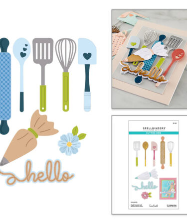 SPELLBINDERS - Collezione Make It & Bake it- Fluff, Frost & Roll Etched Dies by Tina Smith