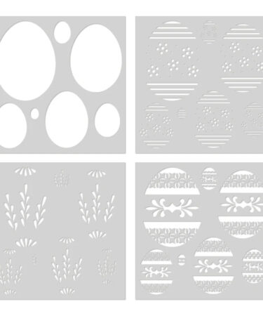 Hero Arts - Collezione Eggstra Special- Color Layering Decorative Eggs Stencils