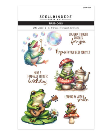 SPELLBINDERS - Collezione Simply Made 2.0 - Little Leaps Rub-On Sheets