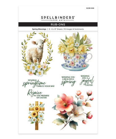 SPELLBINDERS - Collezione Simply Made 2.0 - Spring Blessings Rub-On Sheets