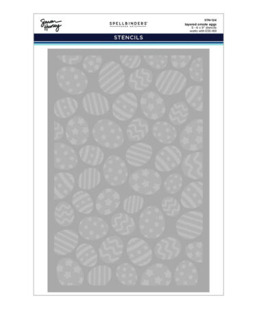 SPELLBINDERS - Collezione Happy Spring by Simon Hurley - Layered Ornate Eggs Stencils
