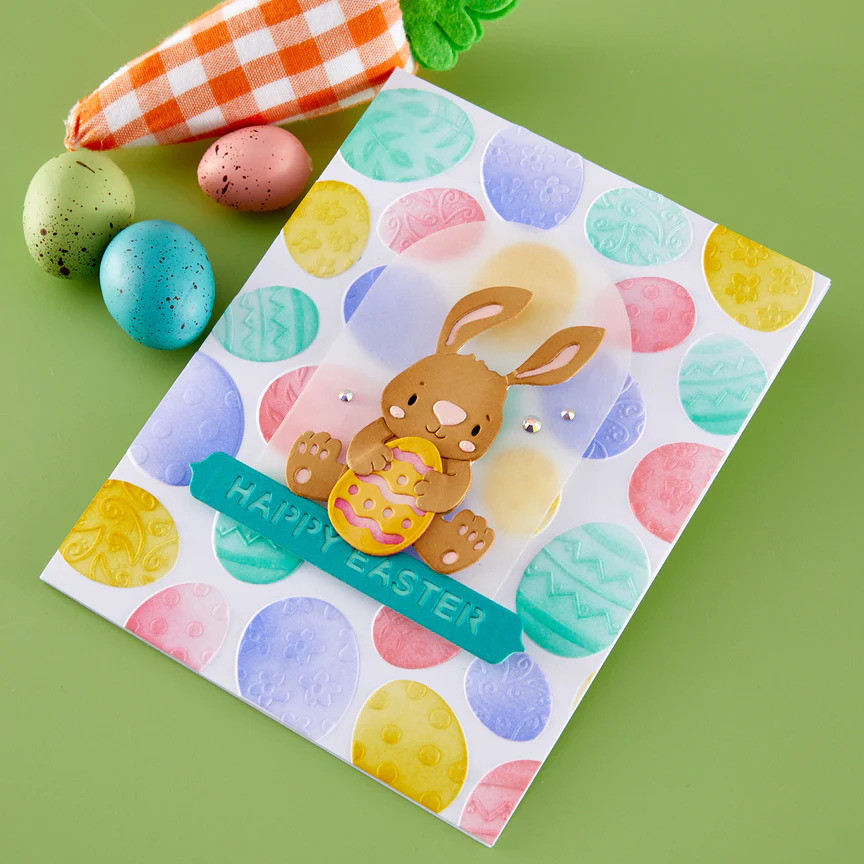 SPELLBINDERS - Collezione Happy Spring by Simon Hurley - Layered Ornate Eggs Stencils - immagine 2