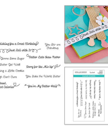 SPELLBINDERS - Collezione Make It & Bake it- Sugared Expressions Clear Stamp Set by Tina Smith