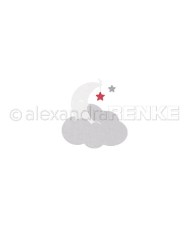 ALEXANDRA RENKE- fustelle  '3 Mond auf der Wolke'