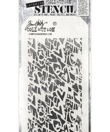 Stampers Anonymous Heartstruck Tim Holtz Layering Stencil