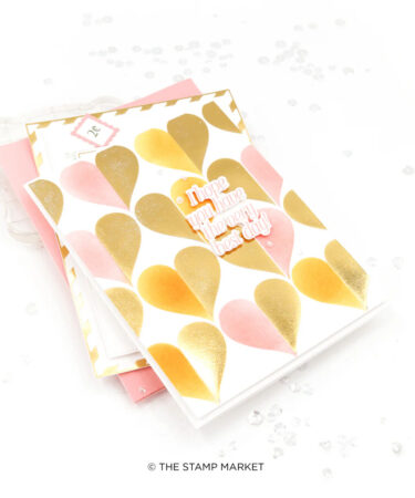 Alternative view of THE STAMP MARKET - HALF HEART PRESS PLATE