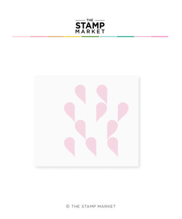 THE STAMP MARKET - HALF HEART STENCIL