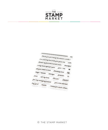 THE STAMP MARKET - LITTLE LOVE NOTES STAMP