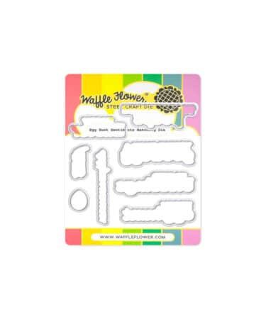 WAFFLE FLOWER - Egg Hunt Sentiments Matching Die
