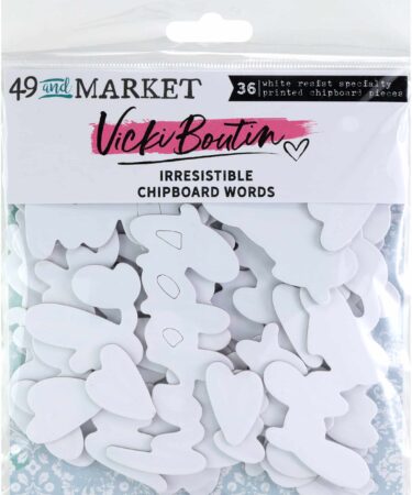 49 and Market - Collezione IRRESTIBLE -Chipboard Words