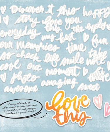 Alternative view of 49 and Market - Collezione IRRESTIBLE -Chipboard Words