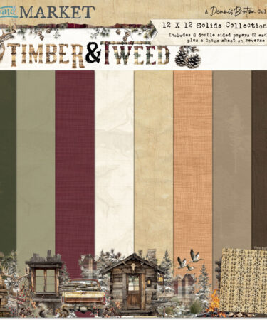 49 and Market - CollezioneTimber and Tweed - 12 x12  Collection Pack -SOLIDS