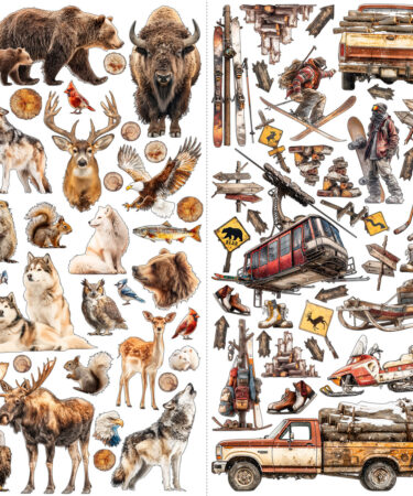 Alternative view of 49 and Market - Collezione Timber and Tweed - Laser Cut Elements