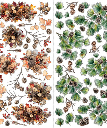 Alternative view of 49 and Market - Collezione Timber and Tweed - Laser Cut Floral Set