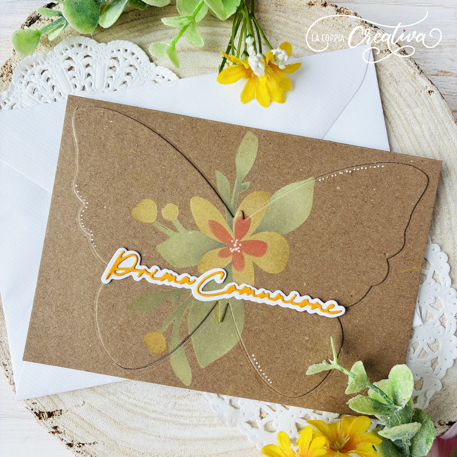 COPPIA CREATIVA - fustella Farfalla e fiori - immagine 2