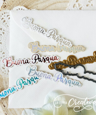 Alternative view of COPPIA CREATIVA - Hot foil Buona Pasqua