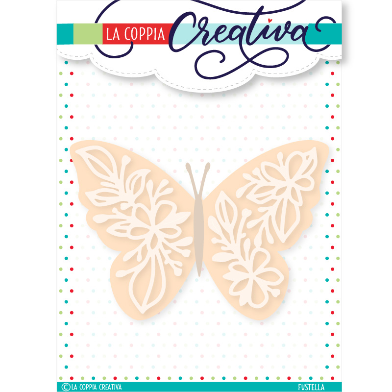 COPPIA CREATIVA - fustella Farfalla e fiori
