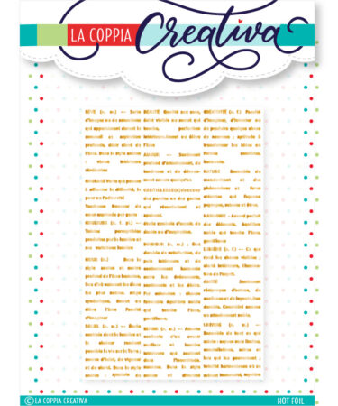 COPPIA CREATIVA - Hot foil -Pagina Vintage