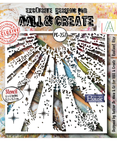 AALL & CREATE- stencil 6x6- Radiant Rise