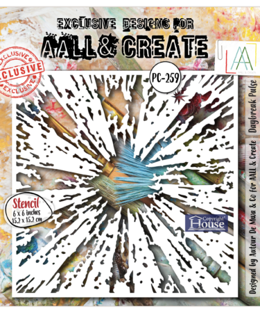 AALL & CREATE- stencil 6x6- Daybreak Pulse