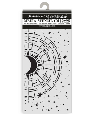 Stamperia - Collezione Secret Diary Thick stencil cm 12X25 - cosmic compass