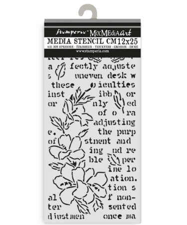Stamperia - Collezione Secret Diary Thick stencil cm 12X25 -butterfly and flower