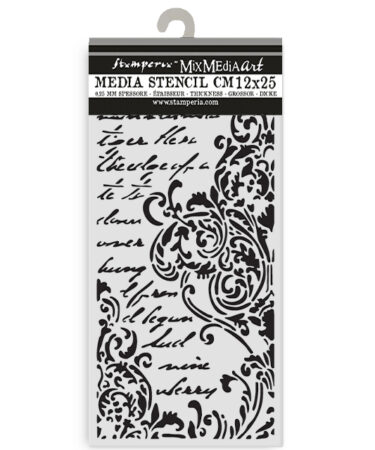 Stamperia - Collezione Secret Diary Thick stencil cm 12X25 -Frieze with lettering