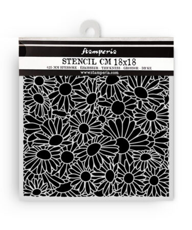Stamperia - Collezione Daisy Art -Thick stencil cm 18X18 - daisies pattern