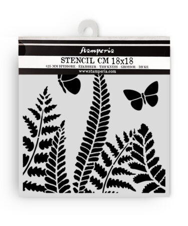 Stamperia - Collezione Daisy Art -Thick stencil cm 18X18 - Art fern