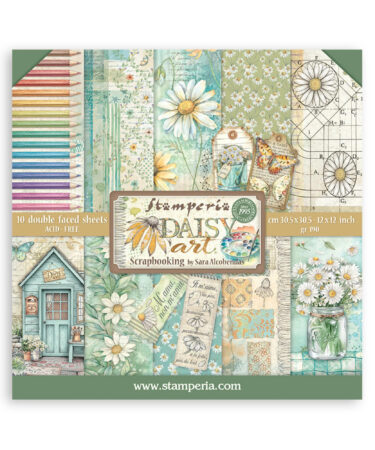 Stamperia - Collezione Daisy Art -Scrapbooking Pad 10 sheets cm 30,5x30,5 (12"x12")
