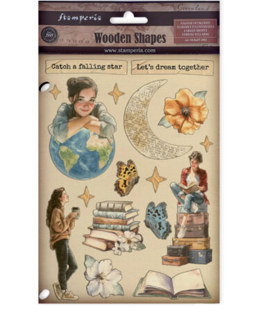 Stamperia - Collezione Secret Diary Colored Wooden shape A5