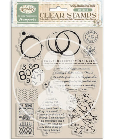 Stamperia - Collezione Secret Diary -Acrylic stamp cm 14x18