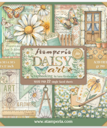 Stamperia - Collezione Daisy Art -Scrapbooking Pad 22 sheets cm 30,5x30,5 (12"x12") Single face