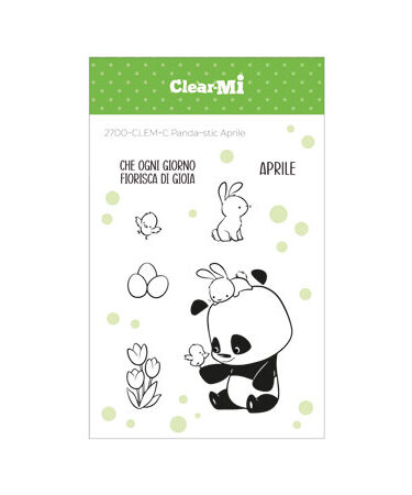IMPRONTE D'AUTORE - Set di timbri - Panda-stic Aprile