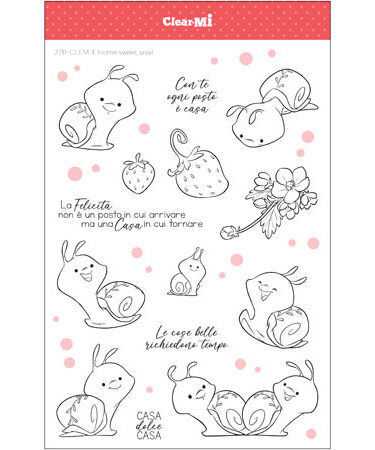 IMPRONTE D'AUTORE - Set di timbri - Home sweet snail