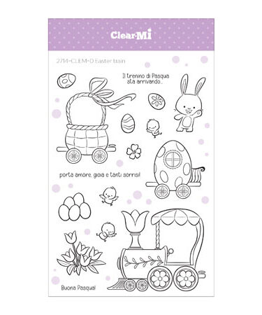 IMPRONTE D'AUTORE - Set di timbri - Easter train