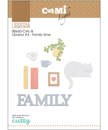 IMPRONTE D'AUTORE - set di fustelle-  Libreria #4 Family Time