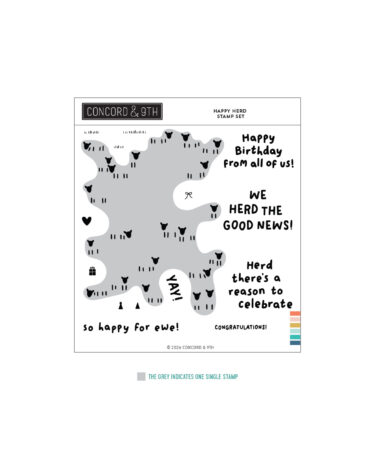 Concord & 9th - Happy Herd Stamp Set (6 x 6)