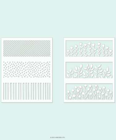 Concord & 9th - Hillside Stencil Set (2 qty; 4.75 x 6)