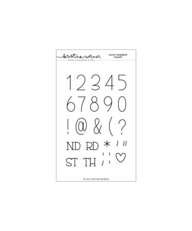 Concord & 9th - Kristina Werner- Lucky Numbers Stamp Set (4 x 6)
