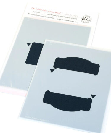 Pinkfresh Studio Homespun with Heart Stencil The Stitch Edit Large Spoolpreor