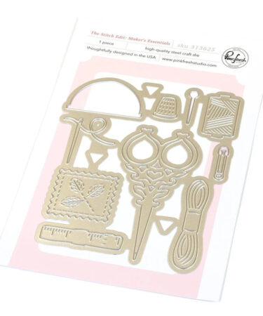 Pinkfresh Studio Homespun with Heart Die The Stitch Edit Maker's Essentials