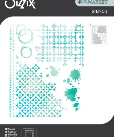 Sizzix Stencil A4 by 49 & Market Artful Layers (1pcs)
